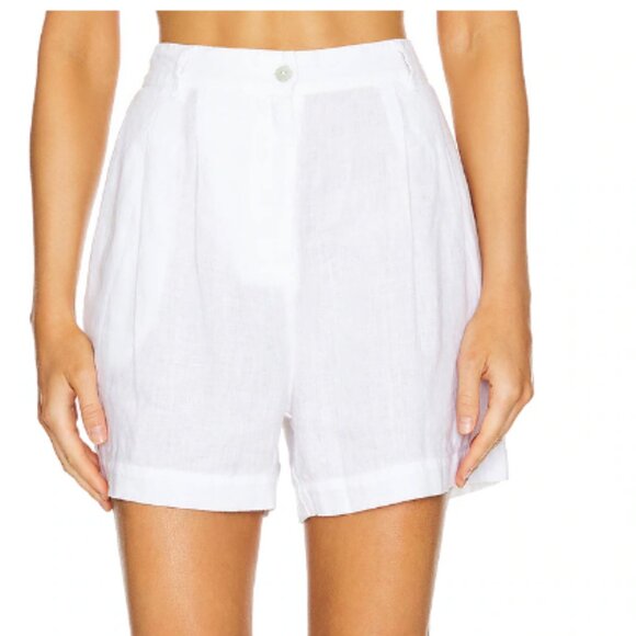 DONNI. The Linen Pleated Short - Picture 1 of 3